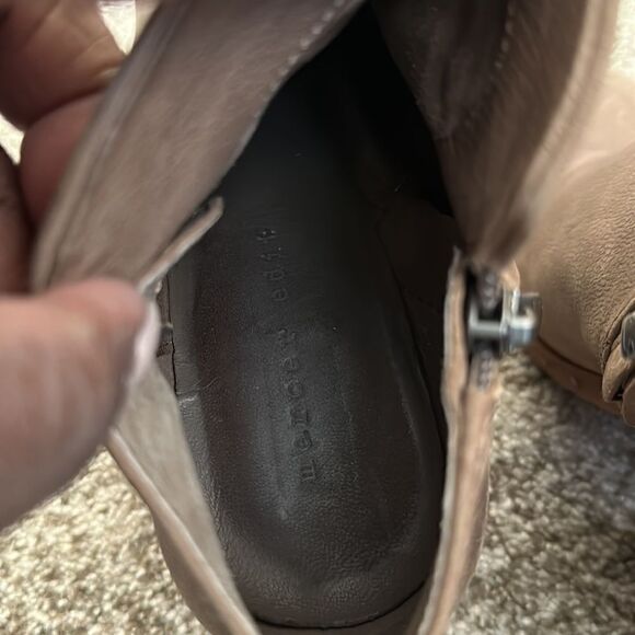 Mercer Edit Taupe Block Heeled Boots 7 - Picture 5 of 11